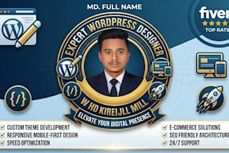 design a modern responsive wordpress website