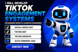 create tiktok bot, livestreaming bot, instagram bot, twitter bot, youtube bot