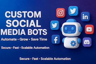 develop social media bot, bot automation, website automation bot