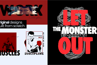 design bold sport and gym apparel tshirt for athletic brands
