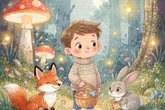 draw children story book illustration and cover