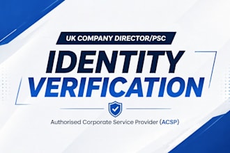 provide UK companies house acsp director identity verification service