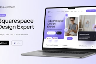build squarespace website design or redesign squarespace, website development