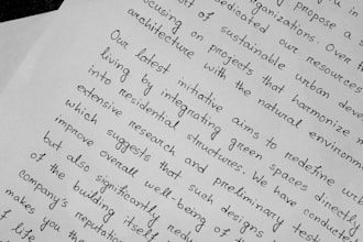 write anything with neat and elegant handwriting