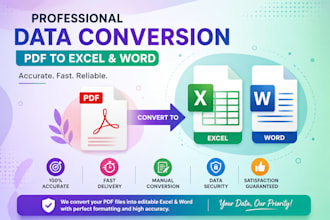 convert pdf into excel and word