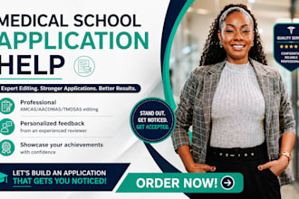 professionally refine your medical school application entries for amcas or eras
