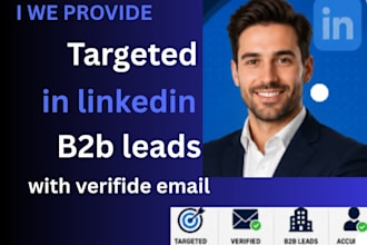 provide targeted linkedin  b2b  leads with verified email