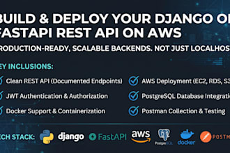 build and deploy your django or fastapi rest API on AWS