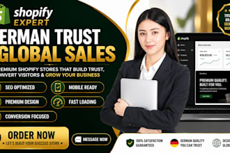 design and redesign german shopify store SEO conversion focused ecommerce store