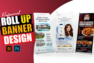 design roll up banner, retractable banner, pull up banner