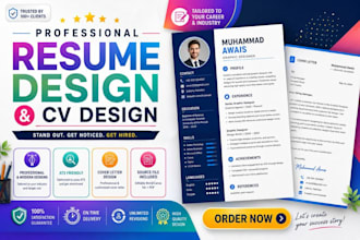 design professional resume and CV using canva