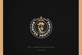 esign a premium vintage logo and heritage badge
