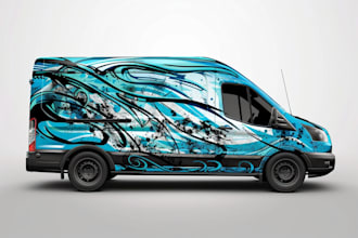vehicle wrap, car wrap design
