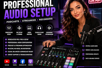 build a clean professional rodecaster and obs audio setup for streaming and podc