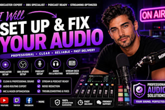 build a clean professional rodecaster and obs audio setup for streaming and podc