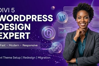 setup divi theme wordpress website, divi expert for divi 5 website design