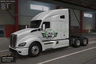 make custom mods skins truck trailers and edit for ats ets2 beamng assetto