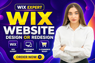 build wix websit, wix redesign, wix website and wix website design