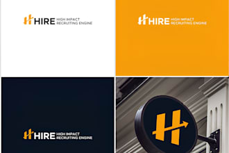 make modern logo for personal brand marketing consulting and business
