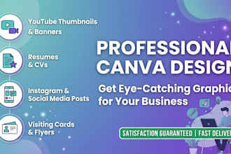 be your professional canva graphic designer
