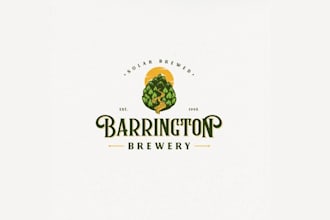 design solar powered craft brewery logo