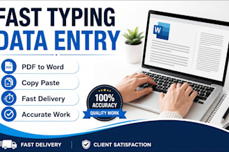 do fast typing work and data entry