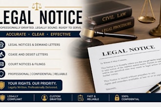 write  legal notices, motions, petitions, and court complaints
