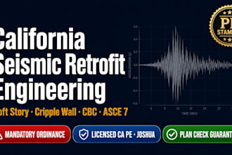 design seismic retrofit soft story cripple wall drawings for california permit