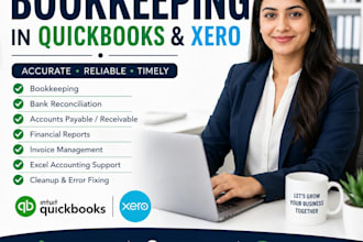 bookkeeping in quickbooks and xero