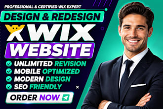design high converting wix website design wix website redesign wix website