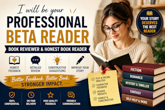 be your professional book reader