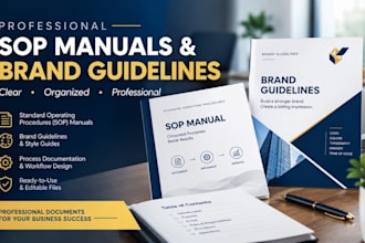 create professional sop manuals and brand guidelines