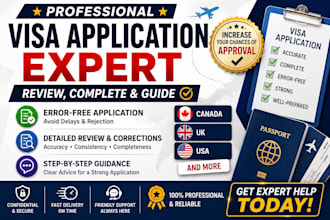 review and guide  visa application for canada, UK, USA