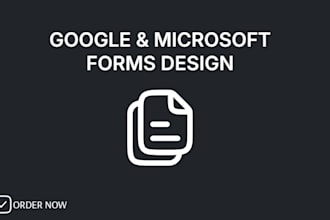 create professional survey forms and quize using google forms and microsoft form