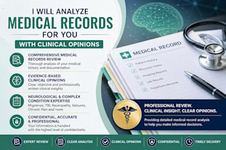 analyze a medical records for you with clinical opinions