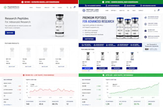 build an fda compliant peptide website with SEO  payment integration