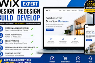 wix wix website redesign wix website development wix website build wix website