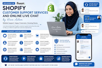 provide shopify customer support services and online chat