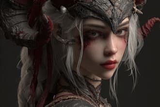 do a fantasy character art and fantasy character art