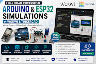 do arduino, esp32, iot simulation in tinkercad and wokwi