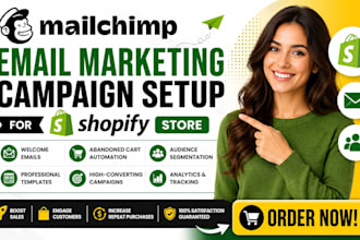 setup mailchimp email marketing campaign for shopify store