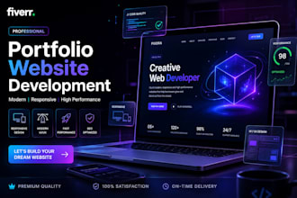 create highend UI UX portfolio landing pages