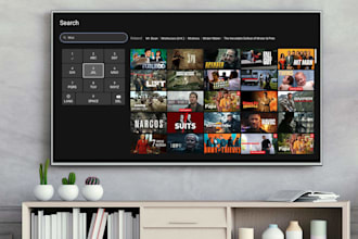 develop live video music streaming iptv ott app for smart TV and android