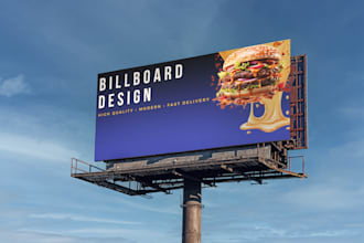 design modern billboard, signage and outdoor ads