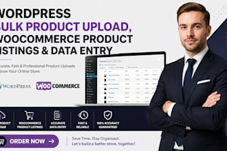 do wordpress bulk product upload, woocommerce product listings and data entry
