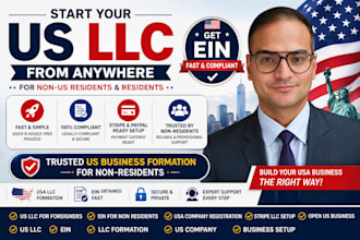 form USA llc company with ein for non US residents and residents