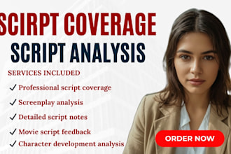 write script notes, feedback, analysis and script coverage for your movie script