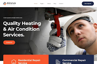 design wix hvac website hvac installation website hvac repair wordpress website