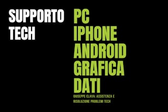 solve your PC, iphone or android problems and help with setup