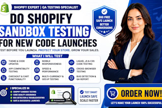 do shopify sandbox testing for new code lauches